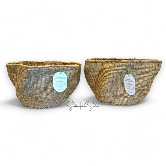Threshold Small Woven Scallop Edge Basket Lt Brown Wicker‎ - Target Spring 2025 - Picture 5 of 7